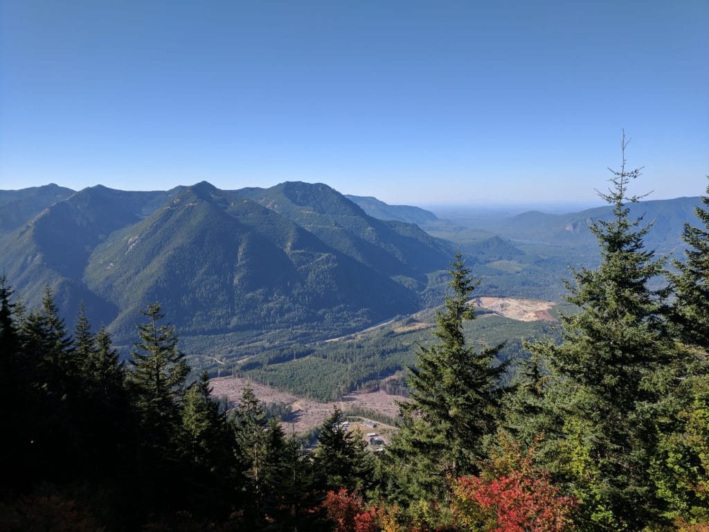 View from the trail to Mailbox Peak