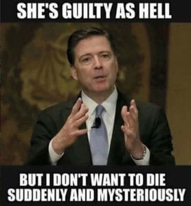 james comey dies mysteriously meme