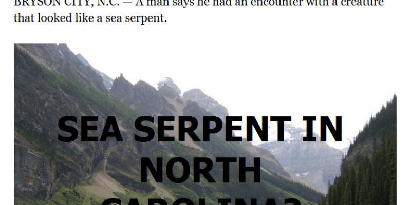 north carolina sea serpent