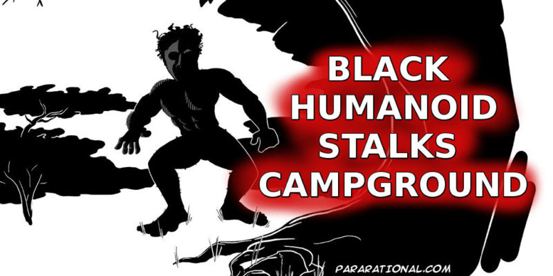 Black Humanoid Sighting