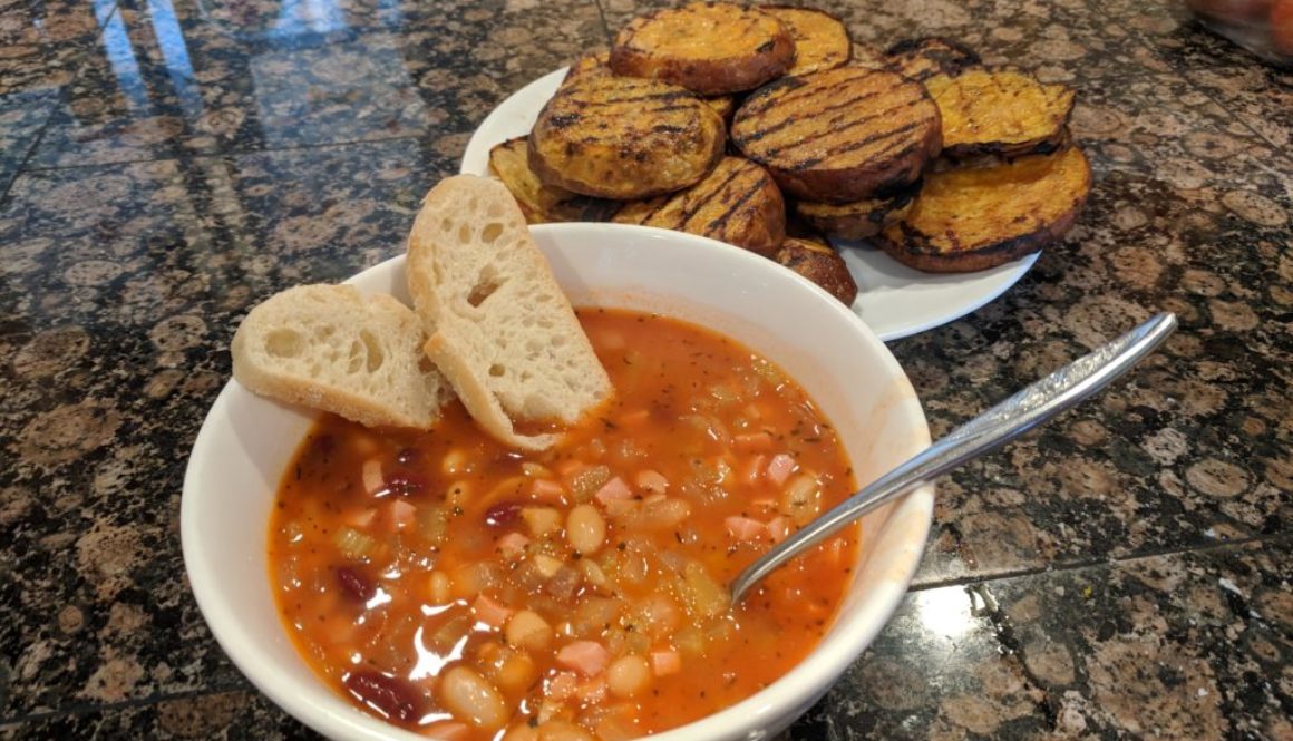 Red and White Bean and Bacon Soup