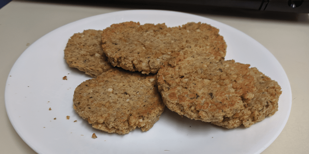 Easy baked garbanzo bean patty recipe