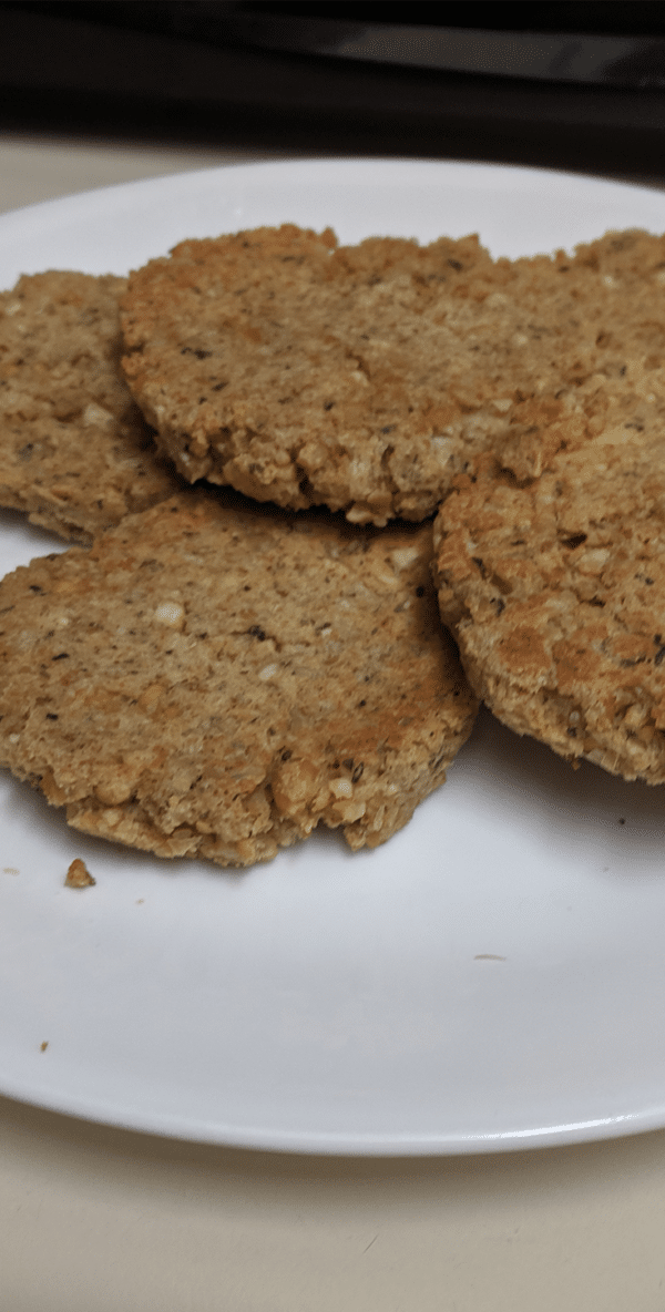 Easy baked garbanzo bean patty recipe