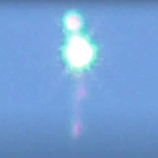 Jellyfish shaped UFO over the skies of Mexico