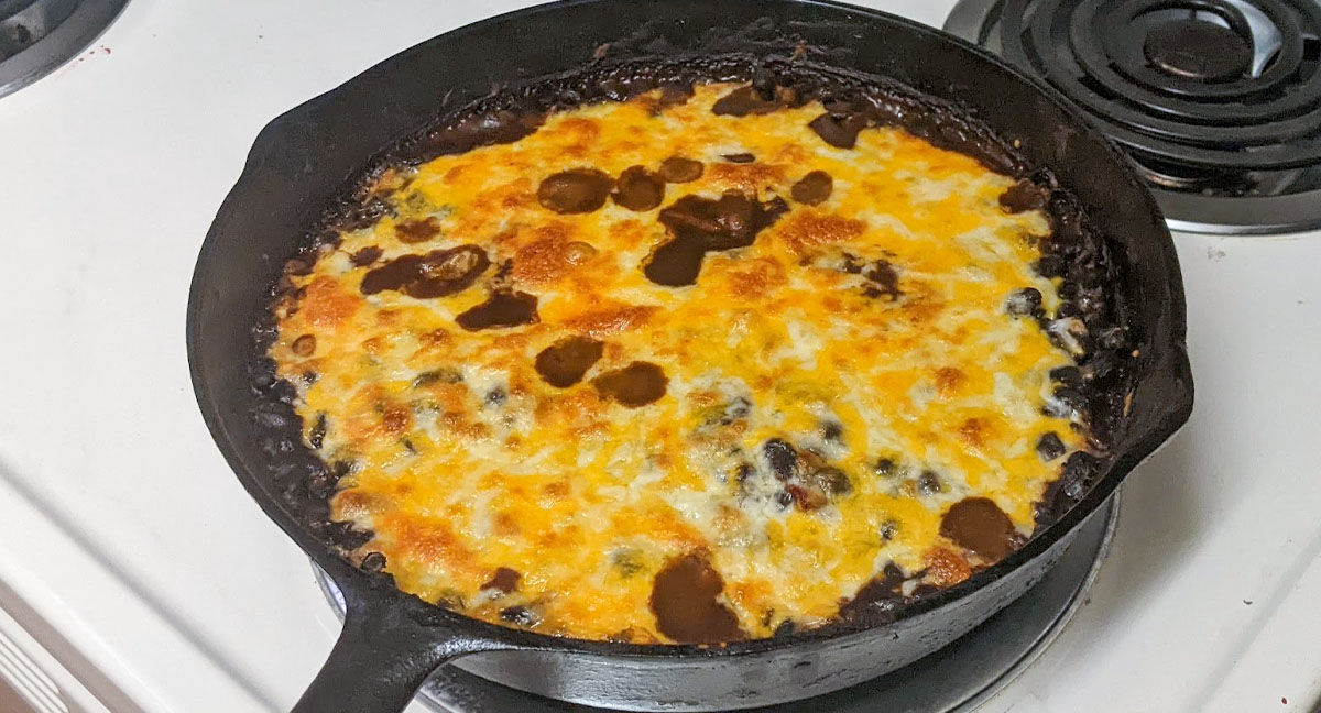 fast one pot black beans and cheese recipe