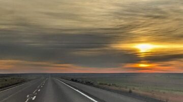 Sunrise over Washington state