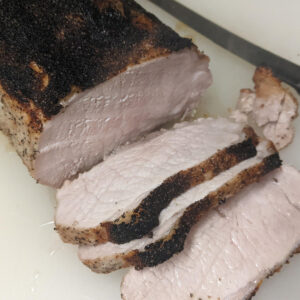 sliced pork loin