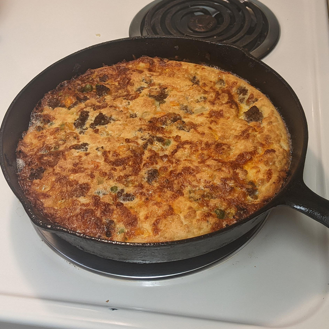 Cliff’s Easy One Pan Cheesy Ground Beef Pot Pie Recipe MadMadViking