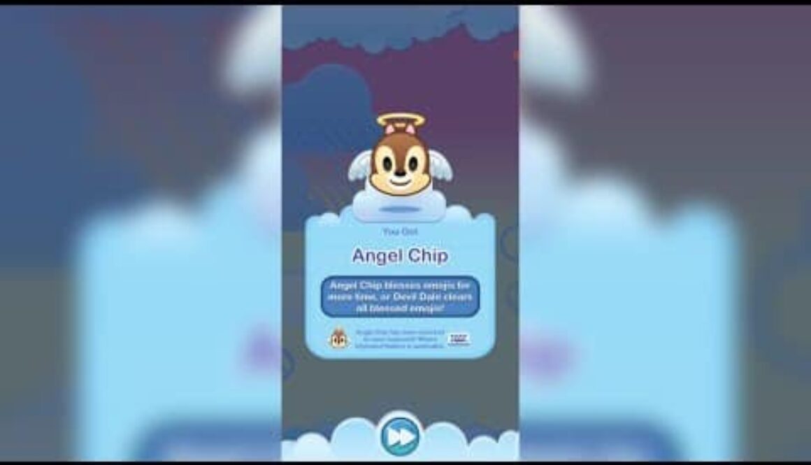 Disney Emoji Blitz - Angel Chip - Reveal and Level 1 Gameplay with Powers