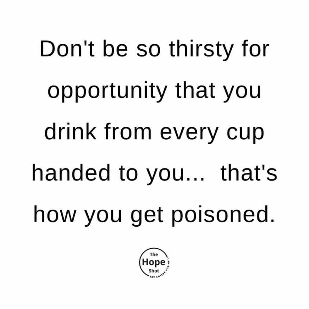 Don't be so thirsty motivational meme