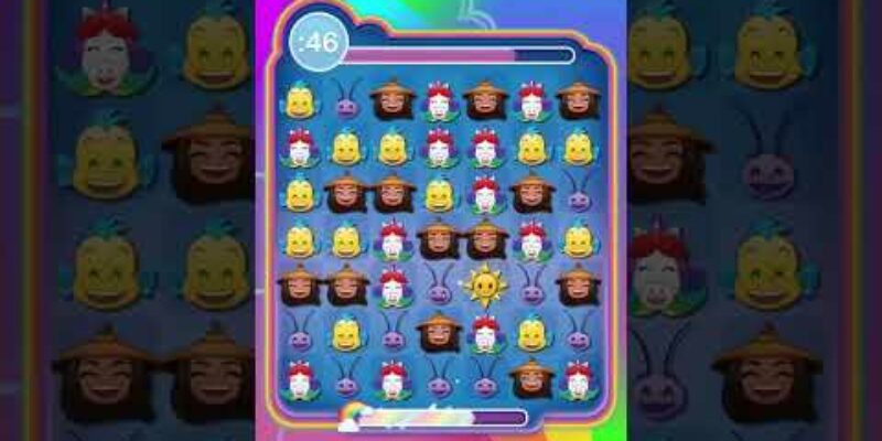 Rainbow Unicorn Disney Emoji Blitz - Reveal and gameplay